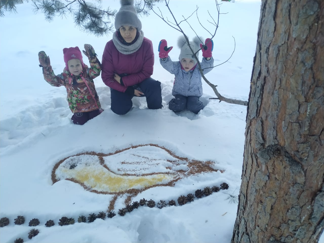 Рисуем на снегу: Мосприрода подвела итоги городского творческого фестиваля «Снежный холст»  - фото 8